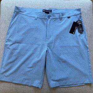 NEW Travis Mathew Beck Golf Short Stretch Waistband 1MM208, Blue, Size 38